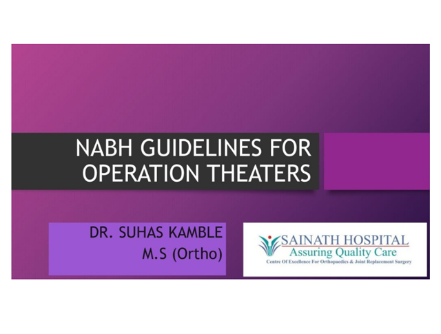 NABH Guidelines for Operation Theatre